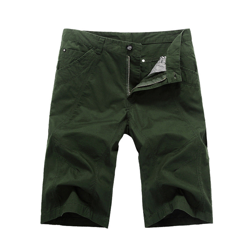 Summer Men'S Casual Cotton Five-Point Pants