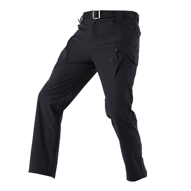 Summer Men'S Nylon Outdoor Breathable Multi-Pocket Overalls